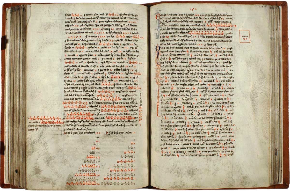 Leonardo Fibonacci's “Liber Abaci” is one of the most influential books in  history: it first introduced Arabic numerals to Europe, explains how  merchants can use algebra to calculate profits and interest, and, image size:1200x790