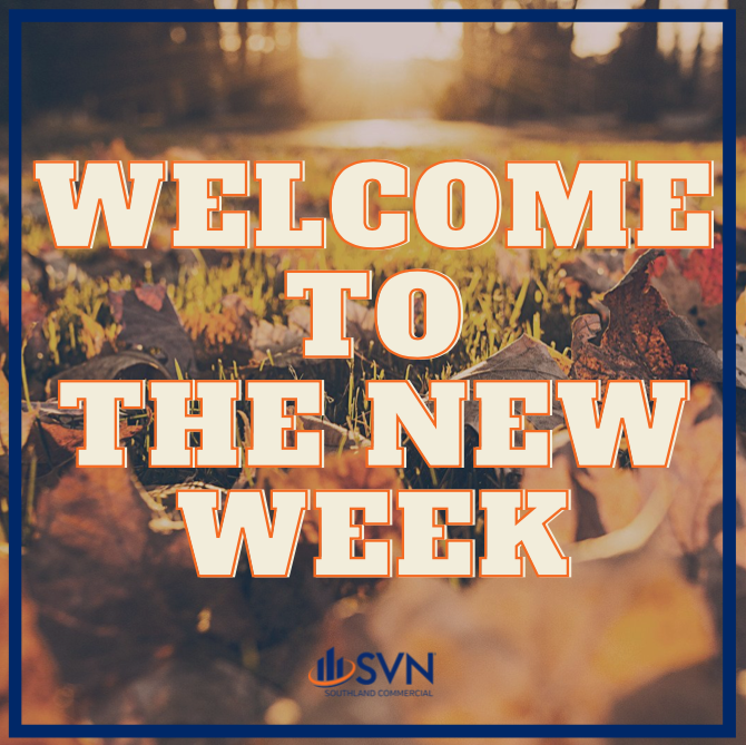 SVNSouthLandCRE's tweet photo. Good Monday morning Everyone!
It's Another Beautiful Autumn Day Here At SVN | Southland Commercial, And We Can't Wait To See What This Week Brings!
#crushyourgoals #newweek #newgoals #motivationalmonday #motivationmonday #monday #svnic #svnsouthland #commercialrealestate #flcre https://t.co/w8UvqJ8vIg