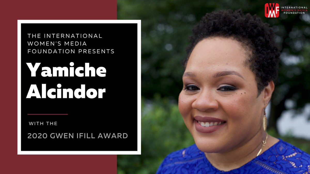 IWMF's tweet image. Every day, @Yamiche carries on #GwenIfill's legacy of leadership, mentorship, and challenging expectations of how women of color should report. We're thrilled to honor this incredible, #fiercewomanjourno with our 2020 Gwen Ifill Award. iwmf.org/awards/gwen-if…