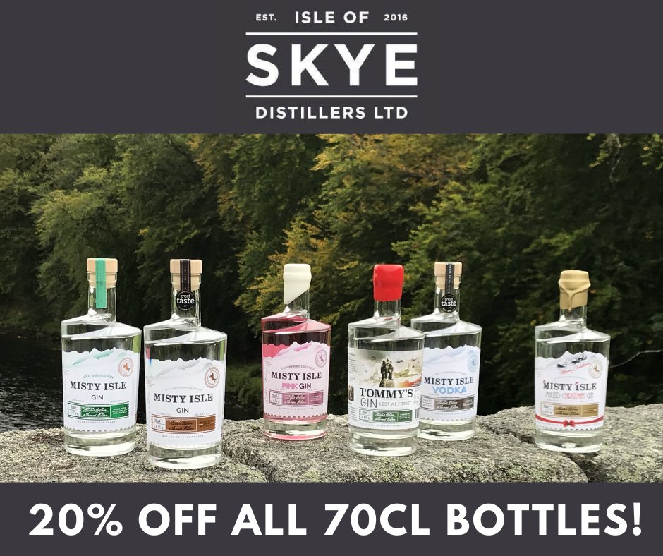 🎉20% off all 70cl bottles! And free shipping!!🎉

Check out our website to grab your favourite 🤩
isleofskyedistillers.com/shop/ #isleofskye #isleofskyedistillers #mistyisle