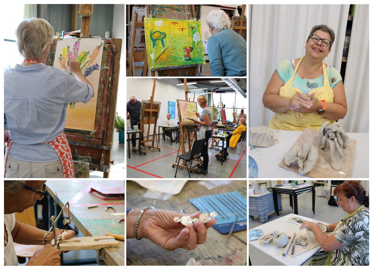 Wat is het fijn dat de cursussen weer zijn begonnen. Met kleinere groepen en op veilige afstand van elkaar kan iedereen zijn of haar creativiteit weer uiten!
#purmerend #kunsteducatie #kunstles #schilderles #keramiek #edelsmeden