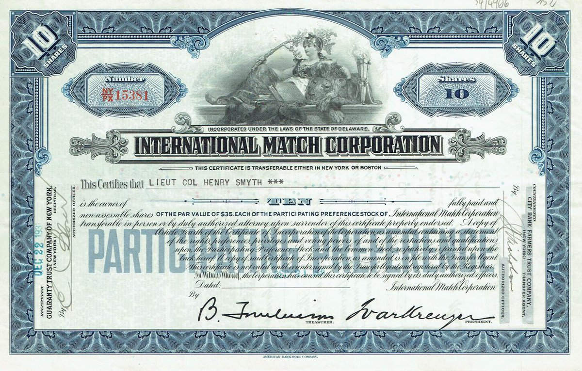 7/ An expert marketer, in a short span, he was able to raise ~$150 million (~$2.3 billion today) from American investors for this venture.But in an era of great monopolists, Ivar Kreuger sought to blaze his own trail. So when it came to building a monopoly, he got creative.