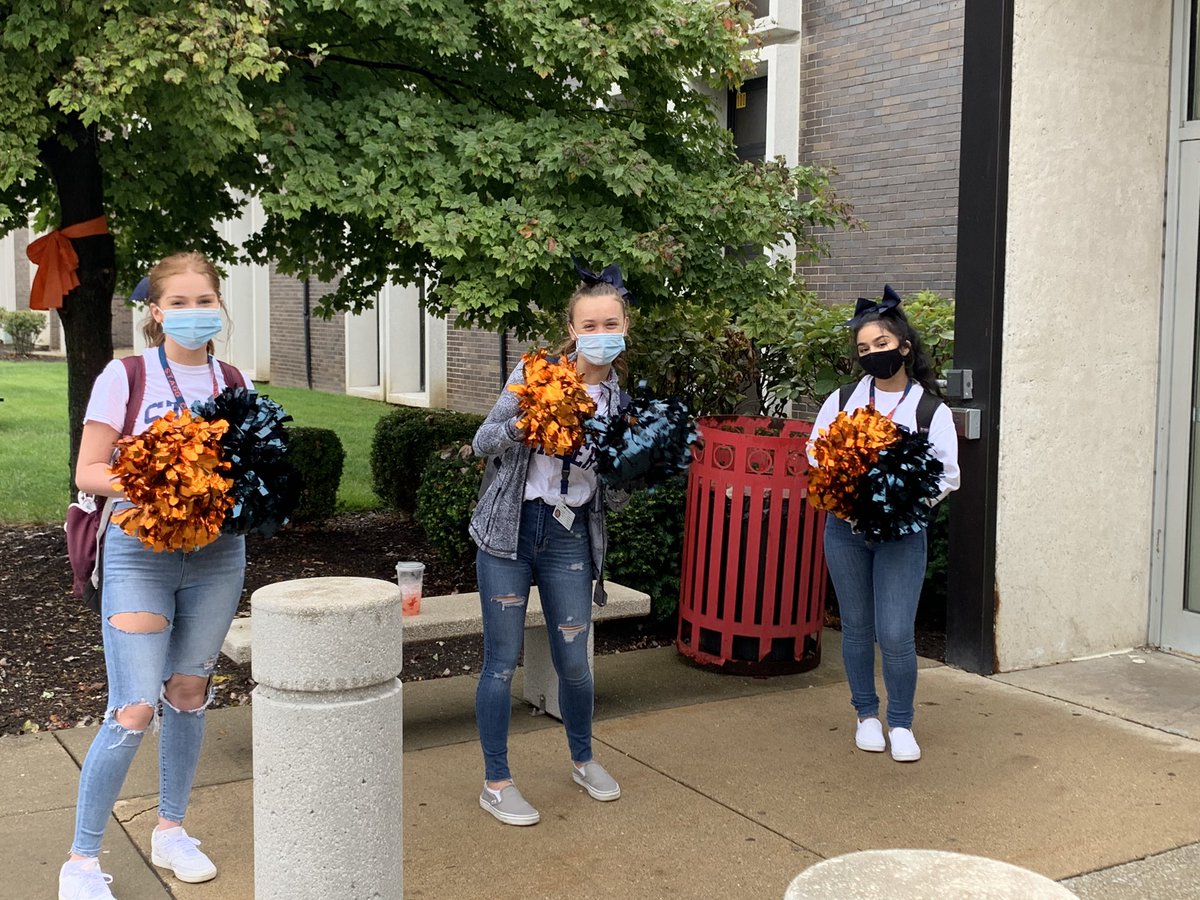 What a great welcome on our first day of hybrid learning <a href="/StaggHighSchool/">Stagg High School</a>! These <a href="/STAGGCHEER/">Stagg Co-Ed</a> Chargers Rock!!