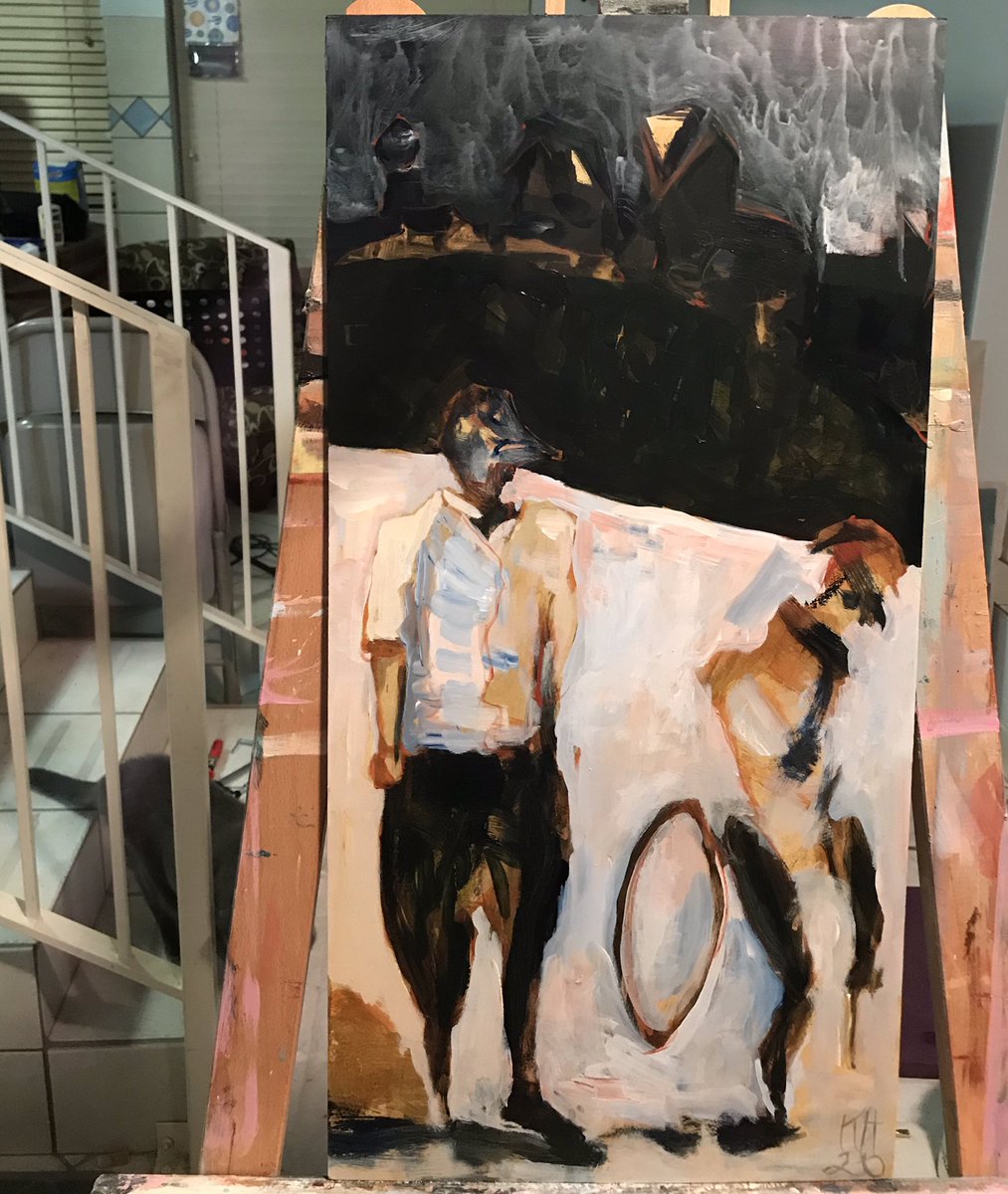 RedSadStars's tweet image. Thank you @tomwaits —I had to finish a painting for a gallery show and listening to the remastered “Alice” got me where I needed to go.