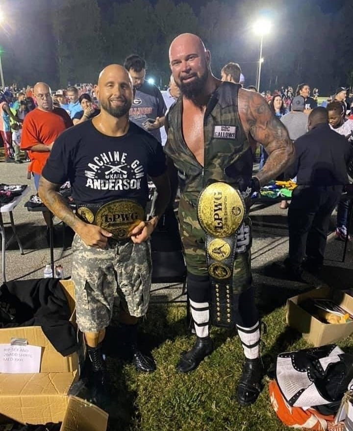 lyf_pro's tweet photo. Congrats #AndNew #WarriorWrestling Champion #TreyMiguel, #Wrestling #PurePinchoWrestking Women's Champion #MadiWrenkowski, #WXWProWrestling Television Champion #ChicoAdams & #LaraitoProWrestling Tag Team Champions #GoodBrothers (#DocGallows & #KarlAnderson #ProfessionalWrestling https://t.co/ZY6K8bQwlm