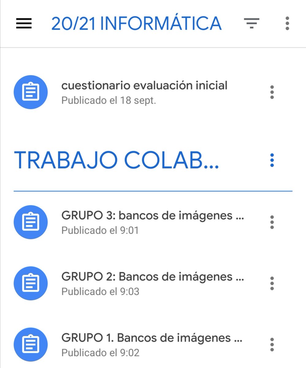 IsabelGarciasvp's tweet photo. Con Google Classroom es muy fácil plantear actividades colaborativas con los alumnos.
Utilizando:
✏️edición compartida
📢comentarios
📑asignación roles y tareas
🗄️ historial de versiones, etc 
#trabajocooperativo
@GoogleForEdu @GoogleES @SVPBenavente @simplificamates @imgende https://t.co/V2SpTPXDcV
