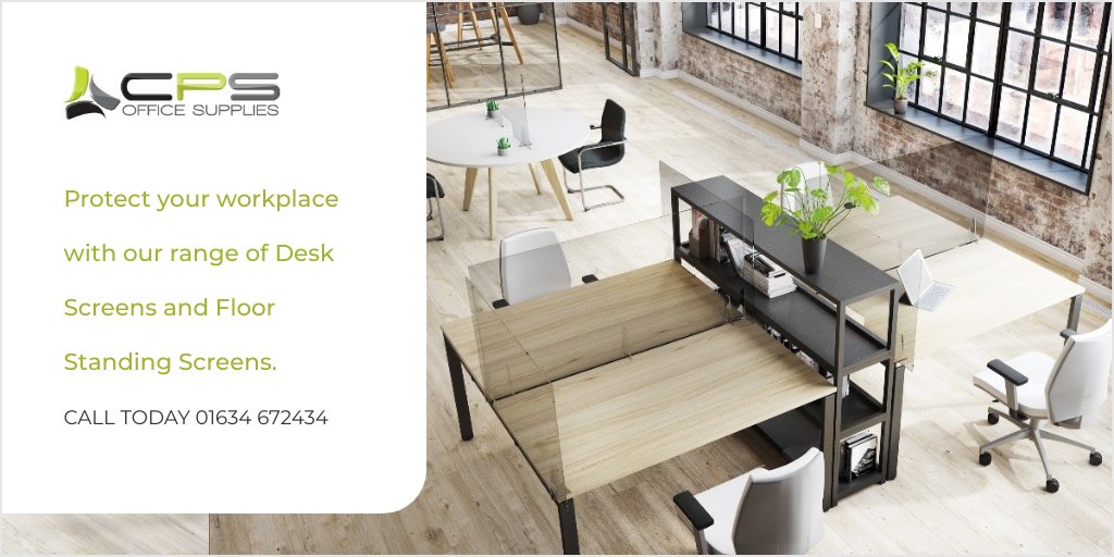 OfficeCps's tweet image. Protect your workplace with our range of Desk Screens and Floor Standing Screens. #SafetyFirst #officesupplies #workplacesolutions #covidsafe