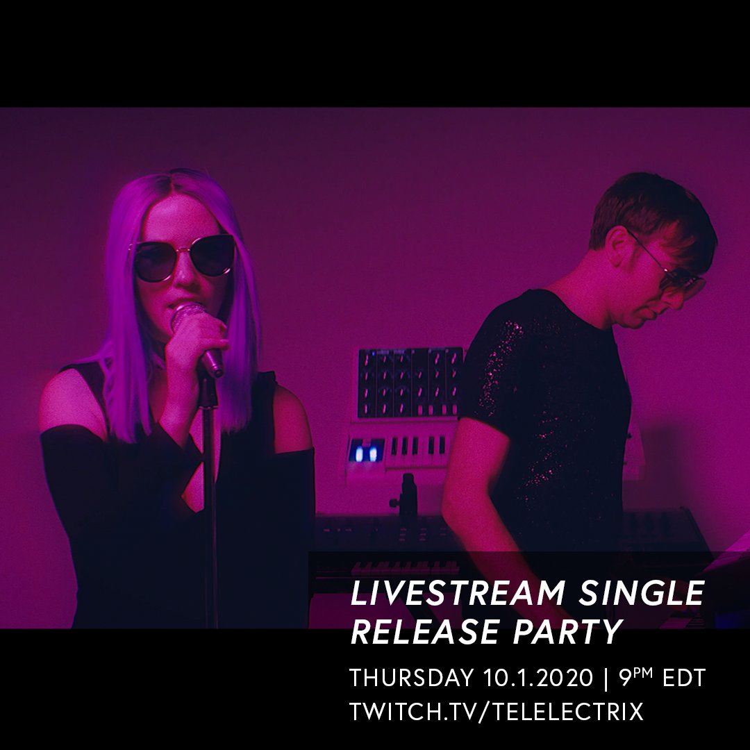 telelectrix's tweet image. After the video drop brought the dance party to the virtual world, our new single 'Strobe' hits Spotify this Friday to light up your playlists. Join us on Twitch for the official livestream single release party on Thursday, October 1 at 9 p.m. EDT, straight from Telelectrix HQ.
