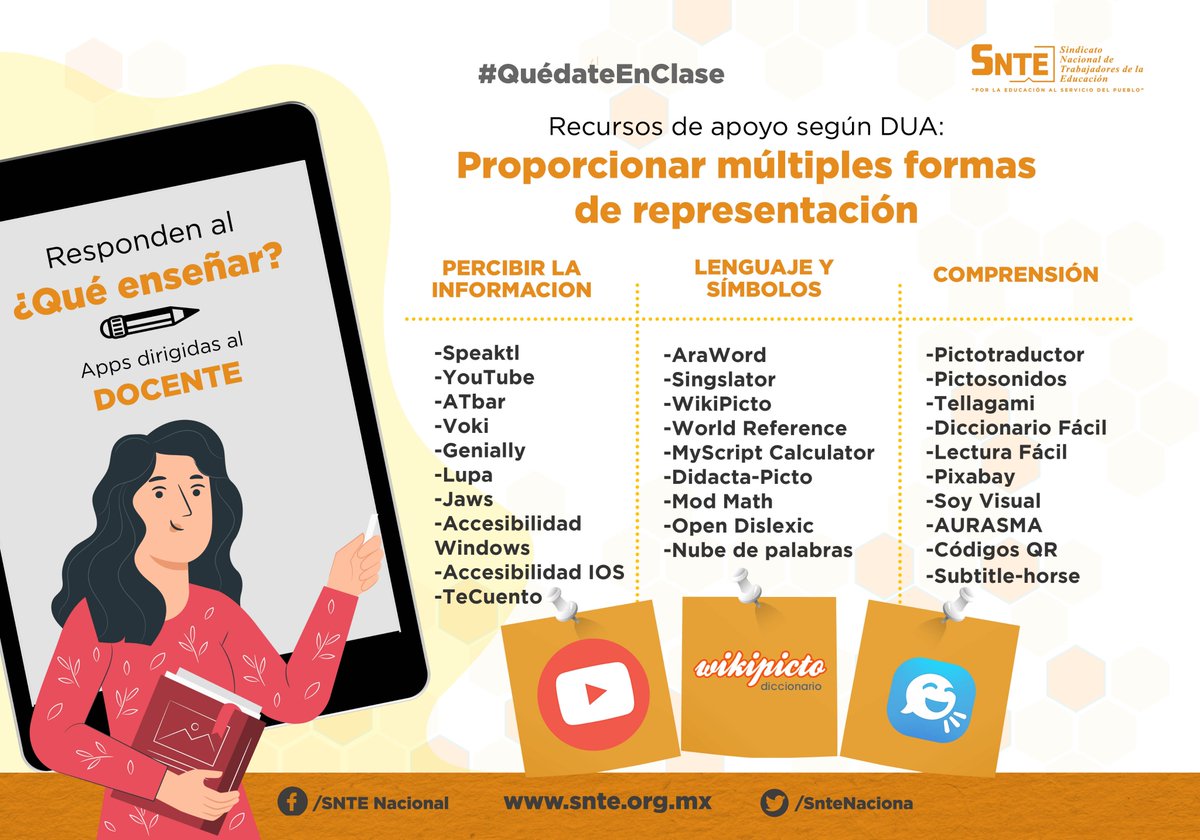 SnteNacional's tweet photo. #QuedateEnClase 👨‍🏫🔛👨‍💻

🟠 Recursos para docentes 👩‍🏫 Utilizar App 📲 para recibir información 🖥️ lenguaje de símbolos 🔣 y comprensión 🔛 mejoran las clases OnLine con los alumnos ✔️ Aplica estos tips al 💯

#FelizLunes México #28deseptiembre Edomex #NFL El 28 #ChiefsKingdom CDMX https://t.co/5Uq2PQnOGd