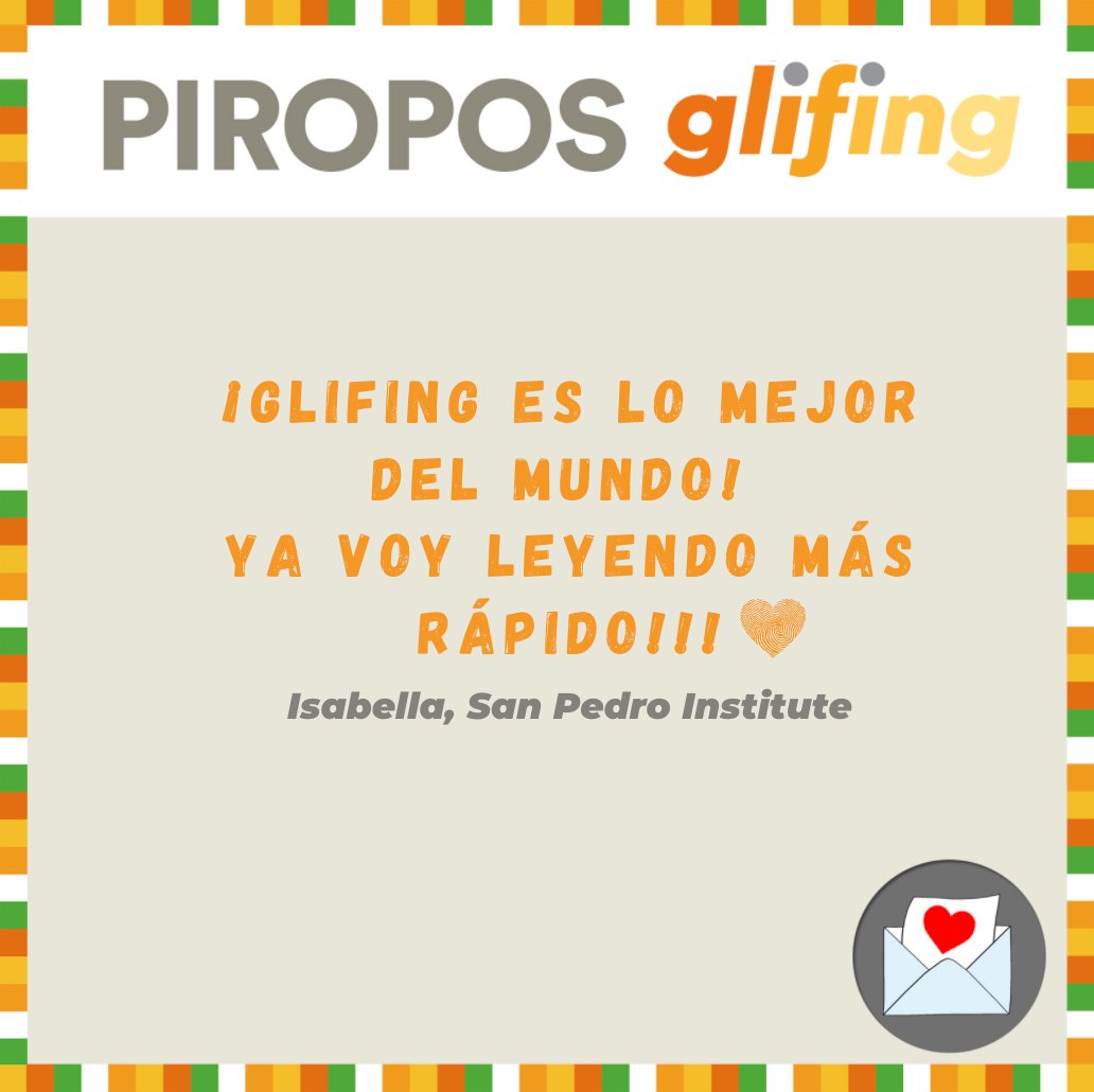 Glifing's tweet photo. Nos lo dice Isabella, del San Pedro Institute.  😍😍😍 https://t.co/34VpG6WUrS