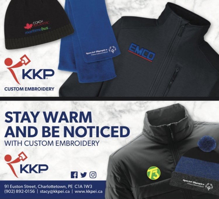 In need of some new apparel to prepare the cooler weather ahead? Why not take it one step further and add your company logo to it! 

Contact Stacy at stacy@kkpei.ca to get started, or browse our website to see what we have to offer!

promoplace.com/kkpcharlotteto…