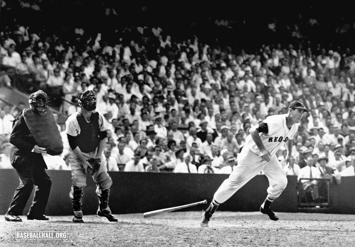 baseballhall's tweet image. Ted Williams woke up #OTD in 1941 already a .400 hitter, but he went to sleep as a .406 hitter after going 4-for-5 and 2-for-3 in the @RedSox season-ending doubleheader. No player has matched his average since. Photo: Roe baseballhall.org/discover/insid…