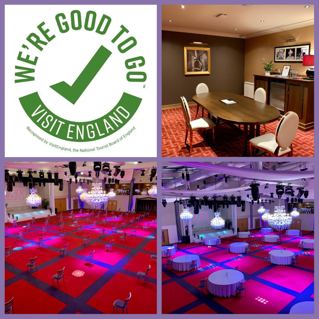 We are delighted to announce that we have acquired the industry standard, 'We're Good To Go' certificate from @visitengland. The IXL Events Centre will be adhering to Government and industry COVID-19 guidelines. 

We can't wait to welcome you all back and host our next event!