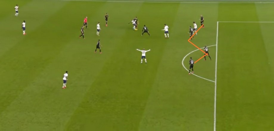 City vs Spurs - Feb 2020Otamendi rushing to Lo Celso resulting in complete wreckage of the defensive line held. Son makes a run in behind and scores. The left side stays back, the right side charges in. Where is the communication lads? Why do you have to charge in?!!!