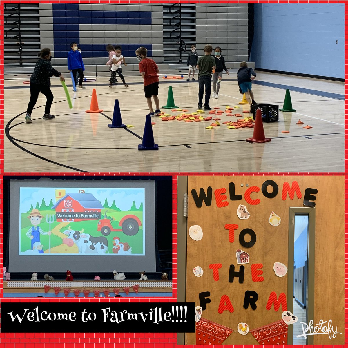tansytansyc's tweet photo. Welcome to the FaRM! @RFe_RCS FarmVille is an action packed game! Farmers are guarding their eggs because the chickens want them back! Haha..👍🏼🐓 fun times! @NateLoveday #PhysEd #PE #Movement #ActionPacked #AlwaysCleaning https://t.co/mRxXr4NDec