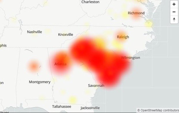 AT&amp;T and First Net experiencing numerous widespread outages in our area and across state affecting mobile phone services.