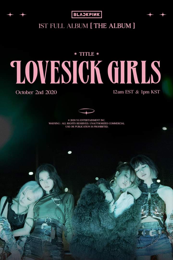 Jennier35580958's tweet photo. LOVESICK GIRLS OUT THIS FRIDAY 
THE ALBUM OUT THIS FRIDAY @BLACKPINK https://t.co/IIQn33qvWN