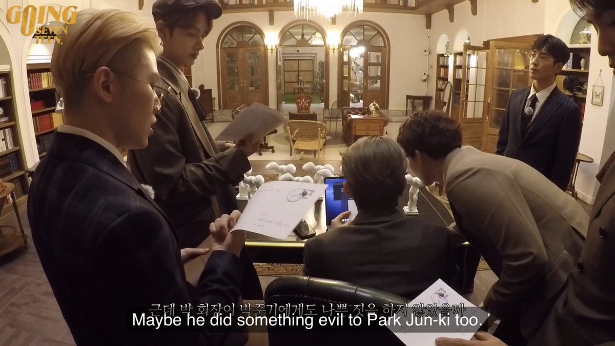 Also, he knows that the chairman did something evil to Park Jun Ki, maybe Jun has a connection with Junki and getting a revenge 