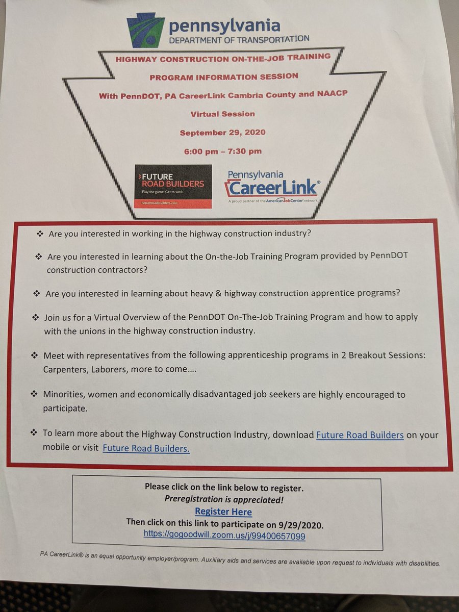 CareerLinkCam's tweet photo. Happening tomorrow https://t.co/7o0Wy58d0m