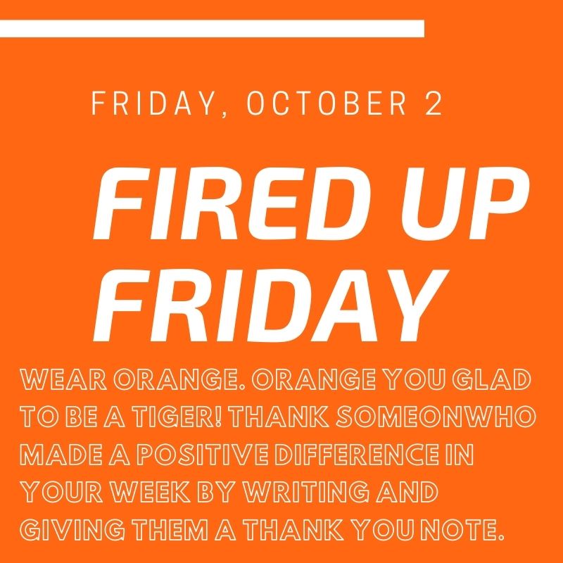 Say Hello Week! Monday, September 28th - Friday, October 2nd! Check out the themes and activities for each day below!