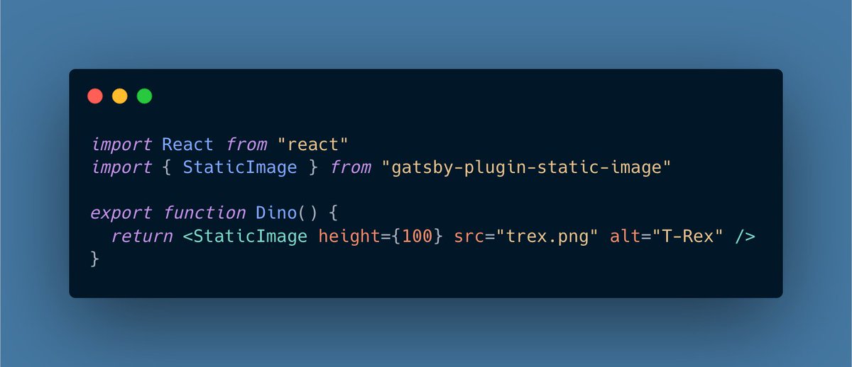I've been working on an idea for a new <a href="/GatsbyJS/">Gatsby</a> static image component with a simpler API. I'd really appreciate feedback. Would you use it? Would you like it to work differently? Try it out here, and leave comments: github.com/gatsbyjs/gatsb…