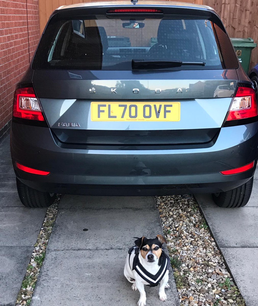 SheffieldSkoda's tweet photo. A #HappyHandoverDay with a twist ๐ถ. Hattie was over the moon with her Mum's #70Plate Fabia. ๐พ https://t.co/TqW683K3vl