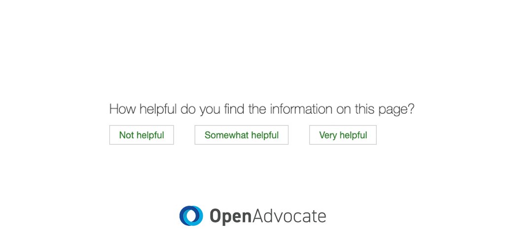 OpenAdvocate's tweet photo. OpenAdvocate makes it easy to collect and analyze feedback from website visitors to improve your website.

#LegalIT #AccessToJustice #Accessibility #LegalServices https://t.co/5maoCKzVH7