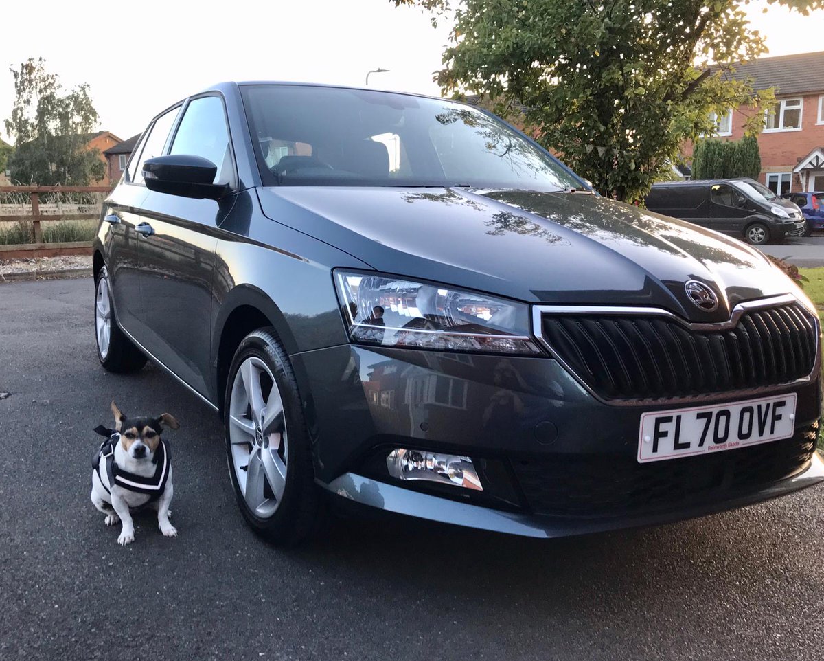 RainworthSkoda's tweet photo. A #HappyHandoverDay with a twist ๐ถ. Hattie was over the moon with her Mum's #70Plate Fabia. ๐พ https://t.co/GWT1dogxv3