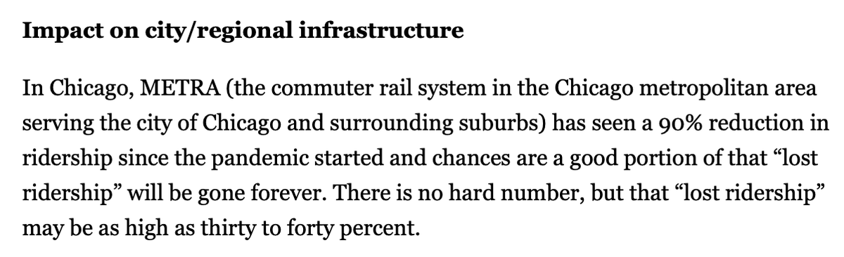 I dunno, maybe a guy who apparently lives in the Chicago region and doesn't even know how to punctuate  @Metra isn't an expert on transit?And Lord knows where he got the numbers that "'lost ridership'" [more scare quotes] may be as high as thirty to forty percent."