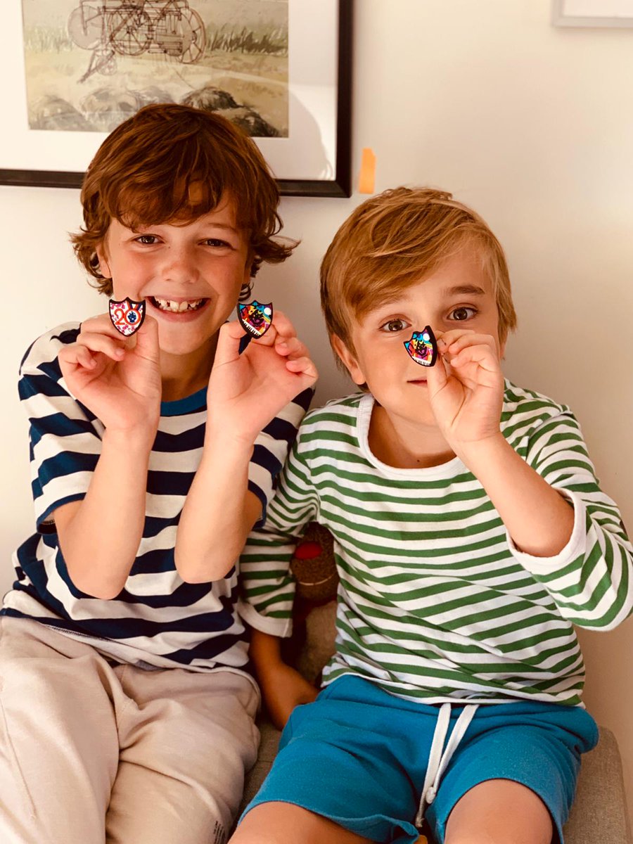 DurlstonHead's tweet photo. Well done to these Durlston brothers - Blue Peter music badges #BluePeter and a letter from the Queen at Balmoral @RoyalFamily saying thank you for a beautifully illustrated letter #DurlstonFamily #DurlstonArt https://t.co/EUil0n1J9K