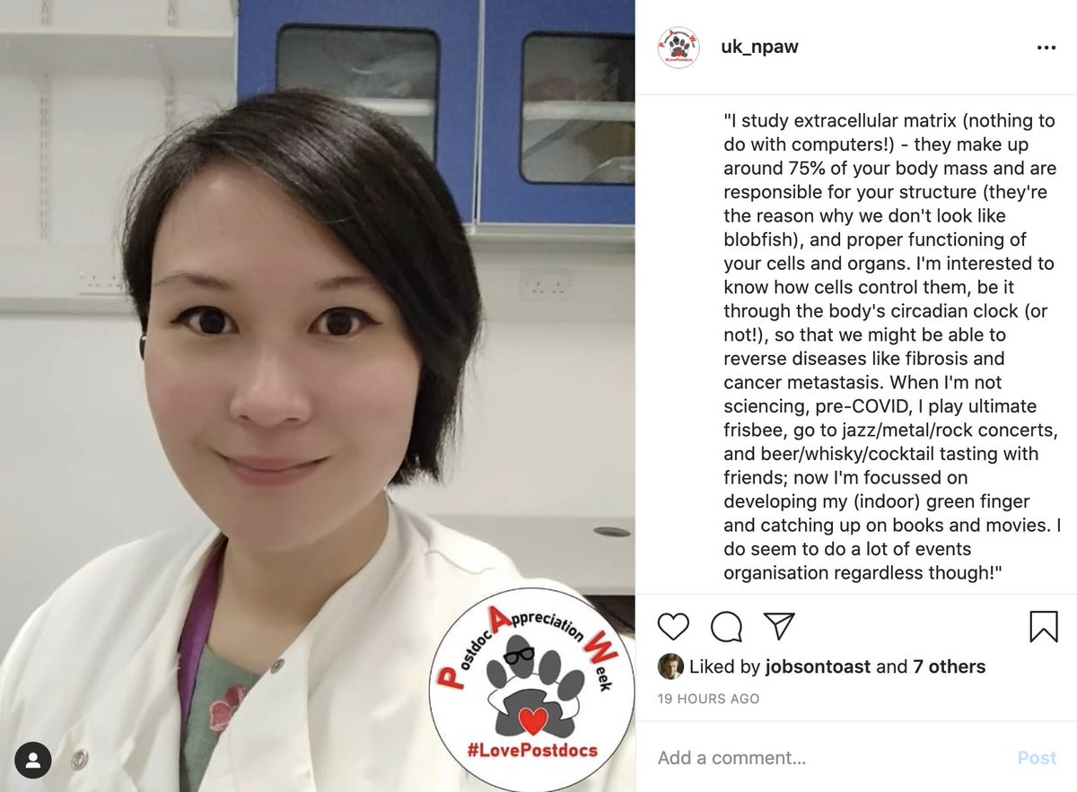 UK_NPAW's tweet photo. #NPAW2020 might be done, but #Postdocs always work #overtime, so we are #appreciating them overtime as well in our #PostdocStars series! Today we highlight our UKNPAW initiator, leadership and initiative embodied, Dr Joan Chang @tranejoan from @wtccmr @OfficialUoM! #LovePostdocs https://t.co/v1U7Rn0VrA