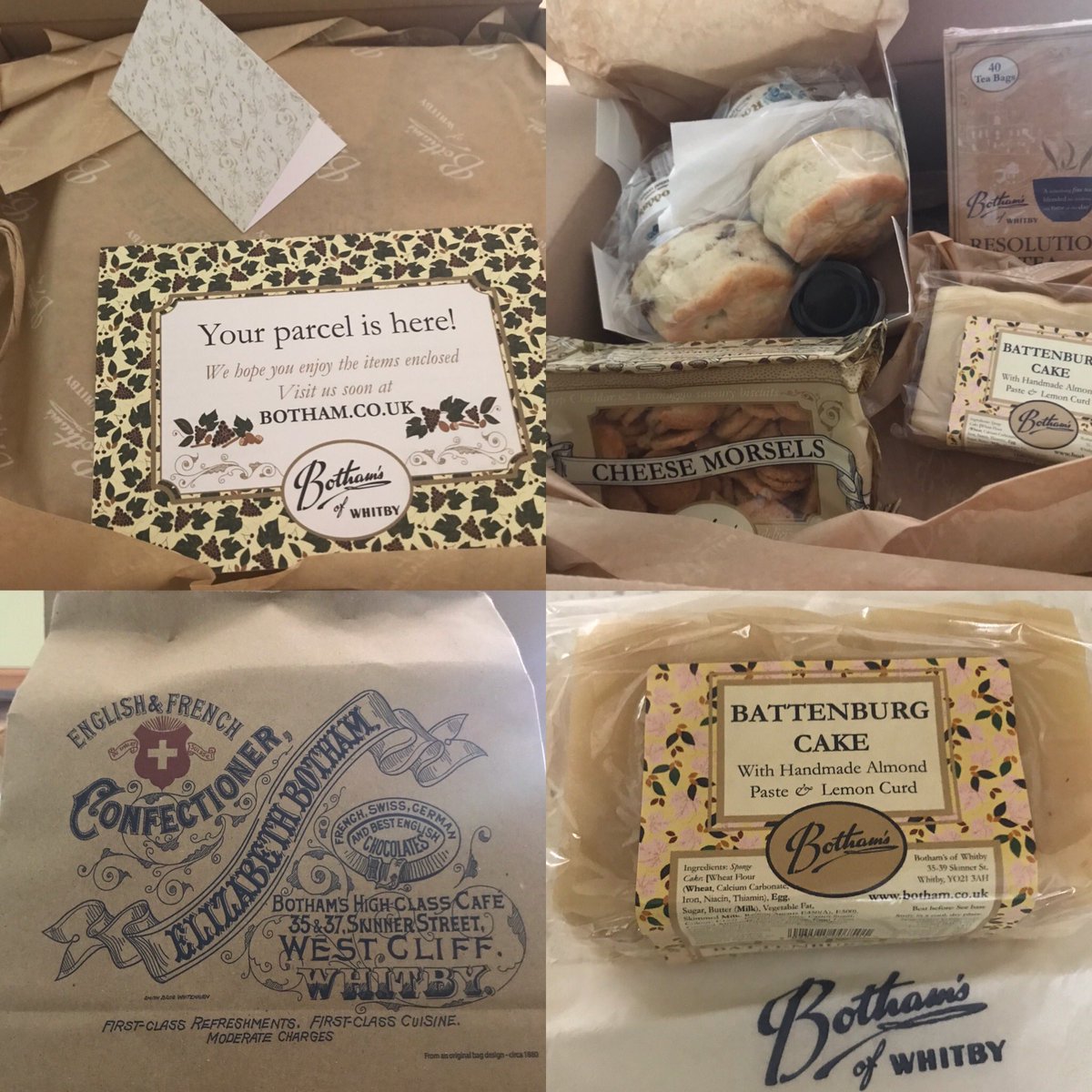 NilvedS's tweet photo. Aww man youβll have me bubbling @MissClaire_75 !!
Thank you soooo much for this lush @BothamsofWhitby hamper, feeling the love π & just what I needed on a #Monday!! xx
Lπk #GBBO #battenburg π
#bothamsofwhitby #creamteahamper https://t.co/d7HIk8WmoO