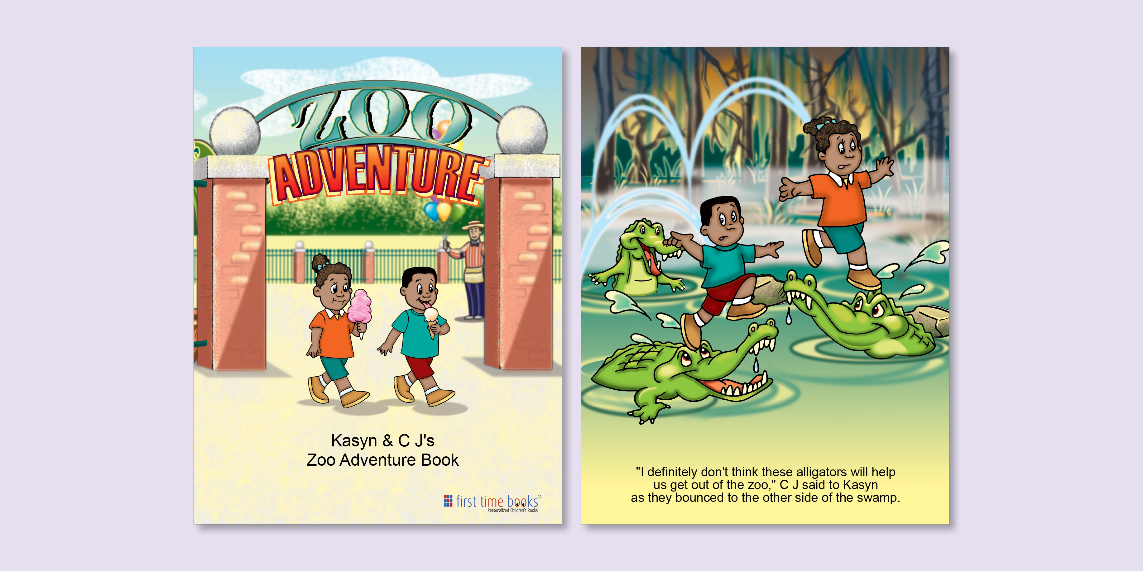 Zoo Adventure, Personalized Children's Books