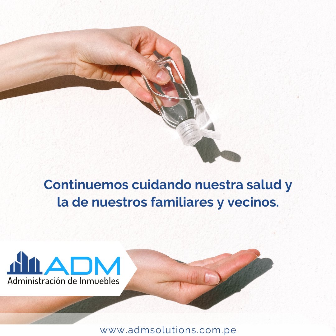 AdmSolutions_PE's tweet image. Como vecinos responsables, debemos continuar tomando las medidas de prevención necesarias para evitar el contagio del virus Covid-19.
#admsolutions #administraciondeinmuebles #administraciondepropiedades #administraciondecondominios #solucionesadministrativas