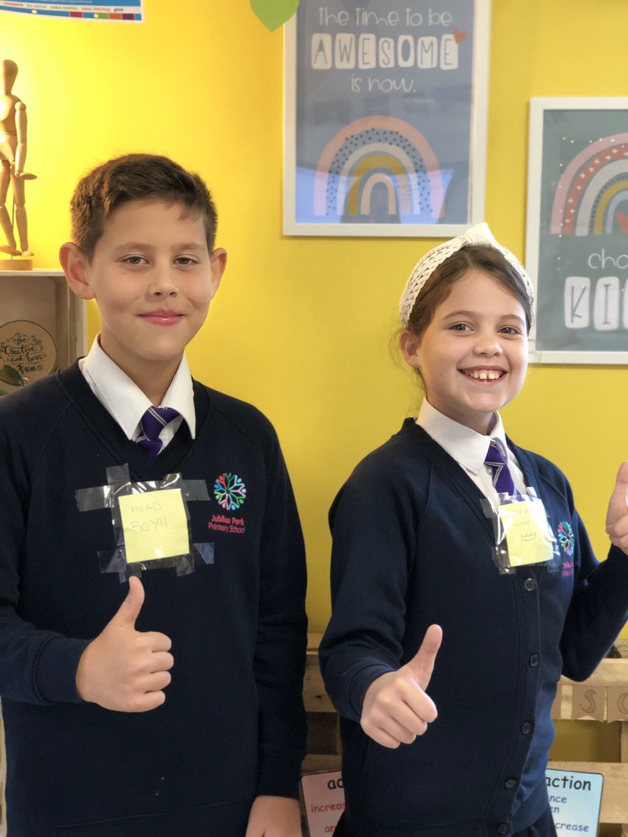 MrsKDavies1's tweet photo. Our new Head Boy and Deputy Head Girl - beyond proud of these two superstars! Well done to all of our of wonderful Y6 candidates 💜💚 #jppscelebratesuccess https://t.co/QLVpl3hIvM