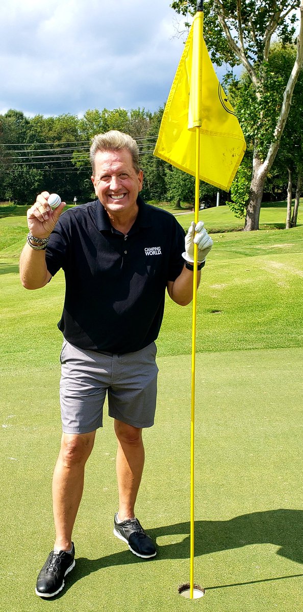 DJ_Shawn_Parr's tweet photo. When you step up to the tee and knock in a 9 iron from 152 yards...#HoleInOne  #Ace What a day @VandyLegends Thank you for the pain free round @BlueEmu1 and my lucky @CampingWorld shirt! https://t.co/COdZb4amp9