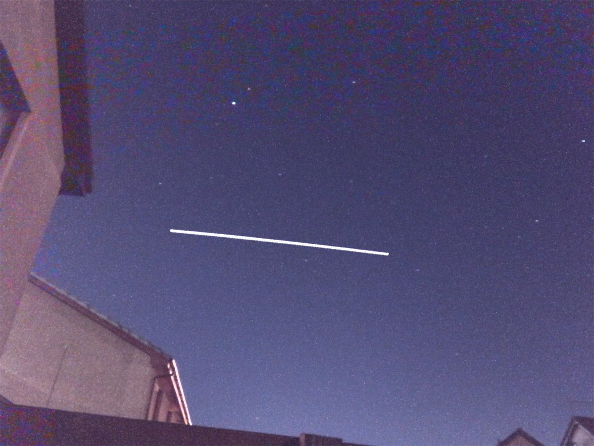 Captured the @Space_Station on its pass over Arbroath tonight. #CoolSpaceShit #ISS #InternationalSpaceStation #Space #TheNightSky