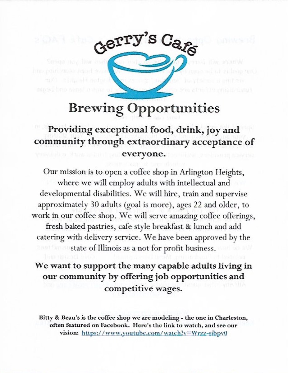 CafeGerry's tweet photo. We have officially raised $450,000/500,000 for the opening of #GerrysCafe! We need YOUR help to raise the last $50,000! We can do it! Let’s make 2020 an amazing year for inclusion! Donate today at https://t.co/KyGYFjaleP to create more jobs for people with IDD in our town! https://t.co/dhLM3y7urK