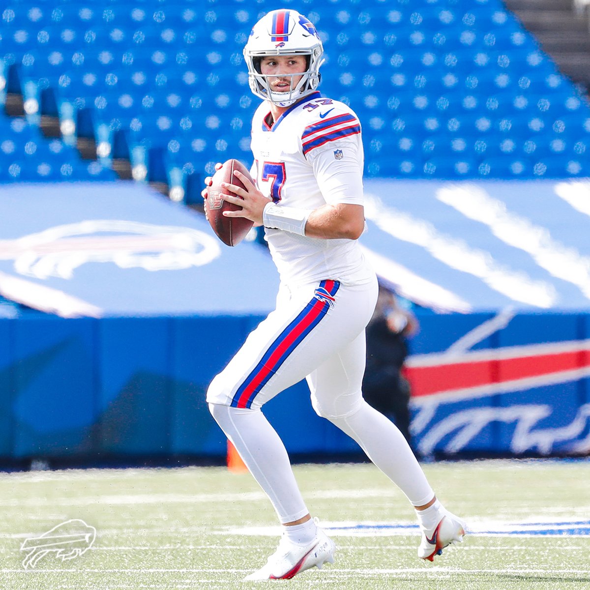 BuffaloBills's tweet photo. The only player in NFL history with at least 1,000 pass yds, 10 pass TD and 2 rush TD in the first 3 weeks of the season:

@JoshAllenQB https://t.co/AC7qGAnrw3