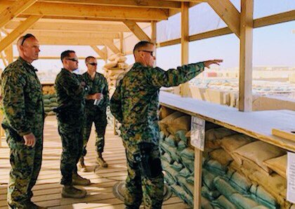USMARCENT's tweet photo. “MARCENT remains committed to our Afghan partners in their pursuit of a peaceful Afghanistan." - General Mundy #PreparedToDefend 🇦🇫 🇺🇸 https://t.co/X99BdRUjM9