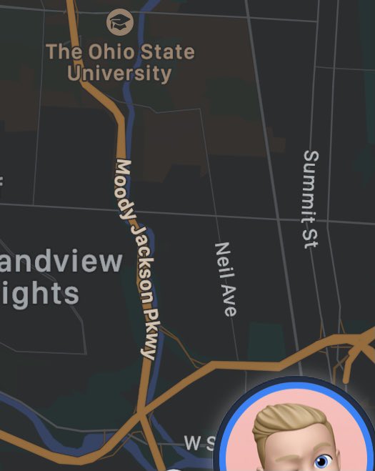 ceryssowen's tweet photo. how have I lived in Ohio for 6 years and am just now realizing 315 is also called Mooday Jackson Parkway...i’m screaming https://t.co/dOXTPxEYCr
