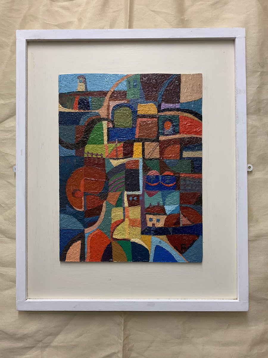 #art for #CRUK #VictorBramley original oil on board painting #Penzance