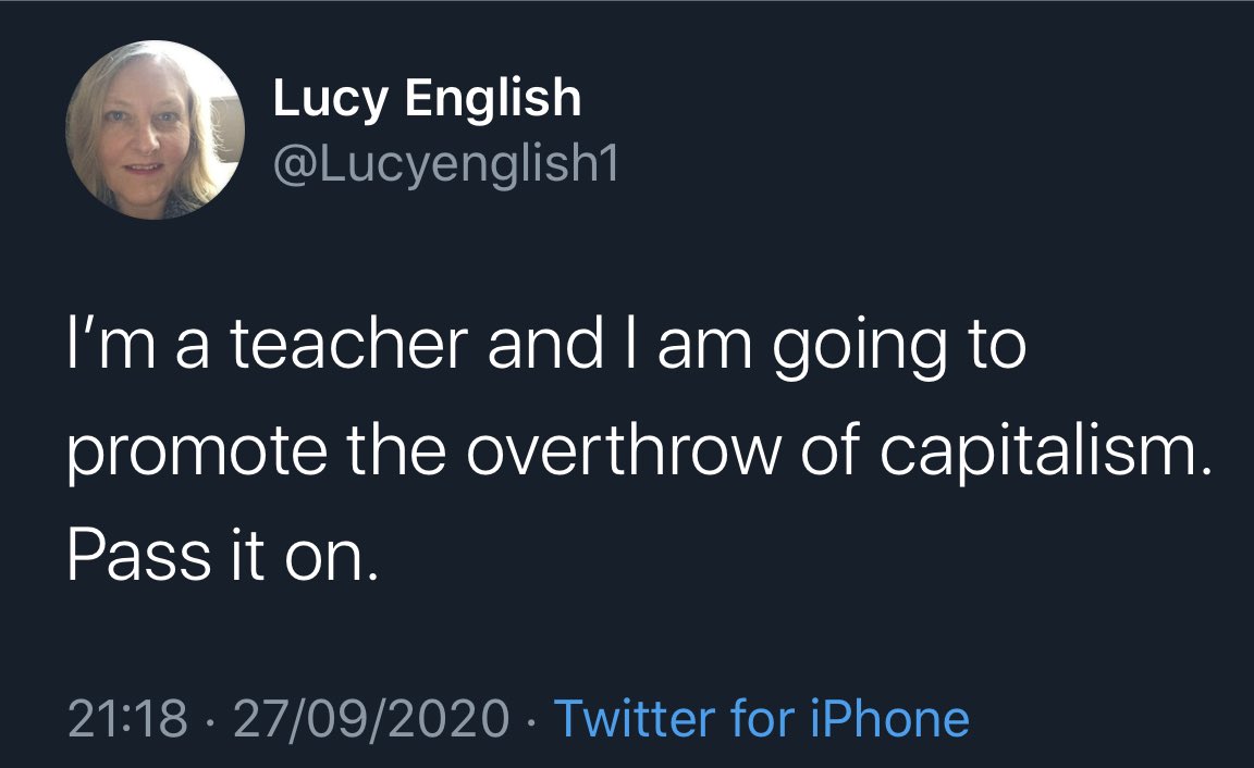 MahyarTousi's tweet image. Lucy has now made her account private so you don’t see her ridiculous tweet. But it’s ok because I took a screenshot beforehand.