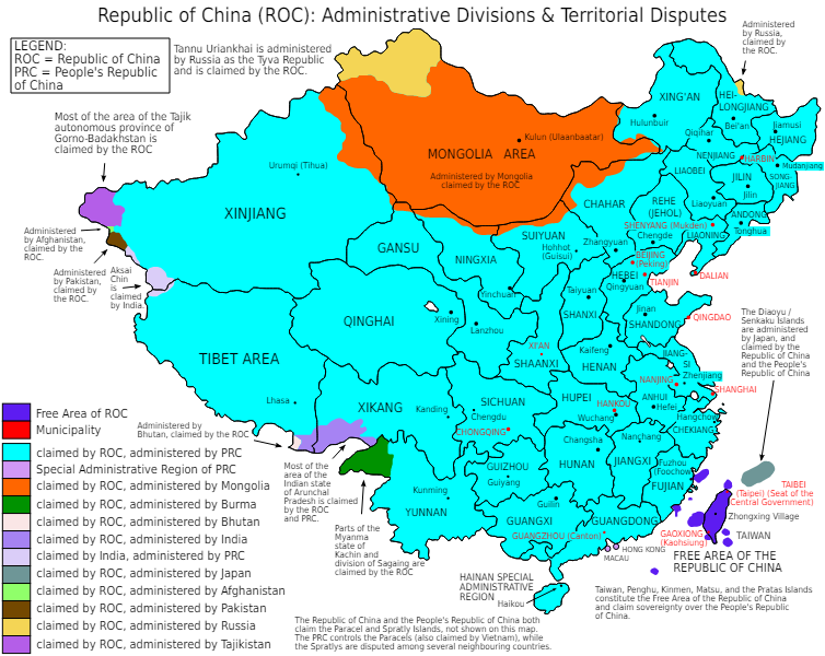 34) Lo segundo, que China tiene unas enormes y comprometidas fronteras terrestres (India, Vietnam, incluso Rusia...) que obligan a mantener un ejército poderoso y con un nivel adecuado de alistamiento, lo que a su vez detrae recursos de la Armada.