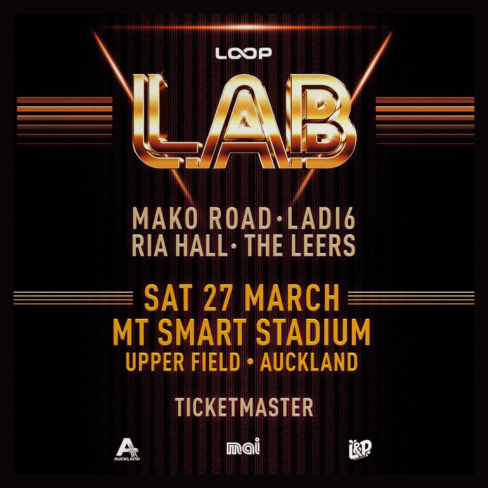 Have you set your alarm?! ⏰⏰ L.A.B tickets go on sale today at midday from <a href="/Ticketmaster_NZ/">Ticketmaster NZ</a>!

This will be their biggest + last summer show with Mako Road, Ladi6, Ria Hall and The Leers at Mt Smart Stadium Upper Field ☀️😎

🎟 bit.ly/2S5IwUz
ℹ️ bit.ly/36eXO1u