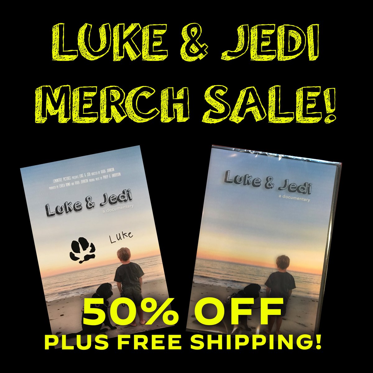 LukeAndJedi's tweet photo. We are having an end-of-summer sale! Our DVDs and autographed 11x17 posters are 50% off plus free shipping! 
Check it out here: https://t.co/dHNrwstpZJ https://t.co/zXoBlbJvlG