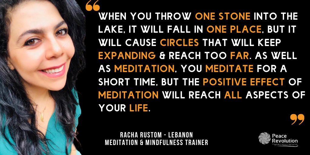 Quote from Racha Rustom   a Meditation and Mindfulness Trainer with Peacerevolution in #lebanon

#mondaymotivation #peacerevolution #selfheinginterviews #selfheingstories #mondayquotespiration #mondayquotes #quoteoftheday #inspiration
