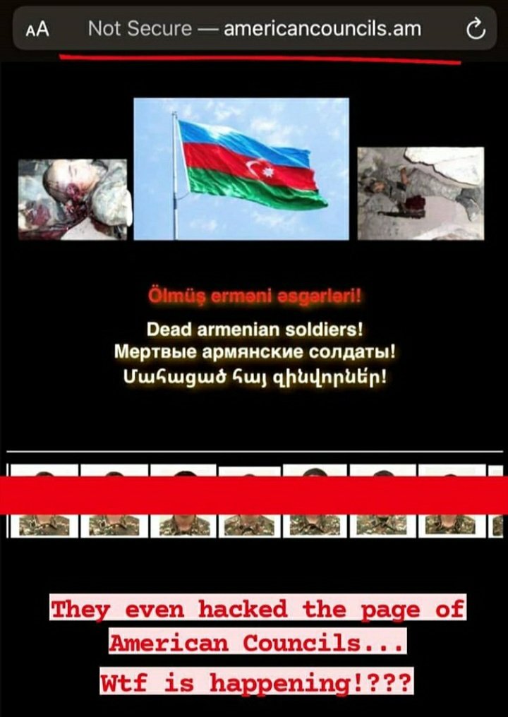 THEY EVEN FUCKING HACKED OUR NEWS AND OTHER SOURCE SITES TO SHOWCASE THE EXECUTED BODIES AND BODY PARTS OF MASSACRED ARMENIAN SOLDIERS...I CAN'T EVEN EXPRESS HOW HEARTBREAKING AND AT THE SAME TIME INFURIATING THIS IS FOR ME OMFG...