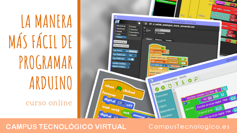 arduino_uno_'s tweet photo. La forma más sencilla de realizar tus proyectos con Arduino sin introducir código. Curso online de Programación Gráfica con Arduino #Visualino #Scratch #Snap4Arduino y #Ardublock https://t.co/COB6oRukhB https://t.co/VZkBVzQbjK