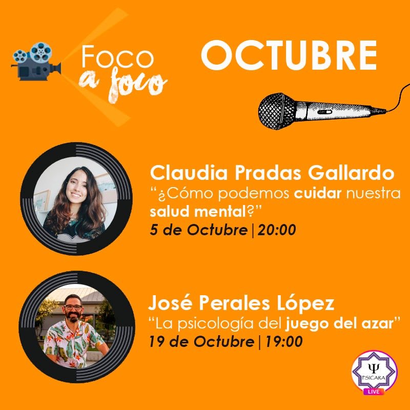 PSICARAoficial's tweet photo. Ha llegado el otoño 🍂🍂 y nos ha traído dos nuevas entrevistas en #FocoAFoco, con dos protagonistas de lujo, que no puedes dejar de ver 👇: https://t.co/nzlb46MsZm
